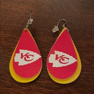 Kansas City Chiefs Teardrop Earrings